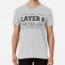Load image into Gallery viewer, Layer 8 Problem T Shirt Cisco Layer 8 Osi Layers Tcp Ip Users
