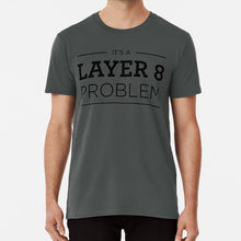 Load image into Gallery viewer, Layer 8 Problem T Shirt Cisco Layer 8 Osi Layers Tcp Ip Users
