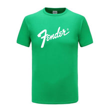 Load image into Gallery viewer, GVHHCK Free Shipping 100% Cotton Fender T Shirt Men Women Summer Short Sleeve Print T-shirt Harajuku Hip Hop Tops Brand Clothes
