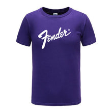 Load image into Gallery viewer, GVHHCK Free Shipping 100% Cotton Fender T Shirt Men Women Summer Short Sleeve Print T-shirt Harajuku Hip Hop Tops Brand Clothes
