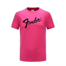 Load image into Gallery viewer, GVHHCK Free Shipping 100% Cotton Fender T Shirt Men Women Summer Short Sleeve Print T-shirt Harajuku Hip Hop Tops Brand Clothes
