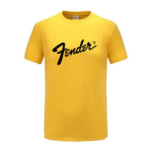 Load image into Gallery viewer, GVHHCK Free Shipping 100% Cotton Fender T Shirt Men Women Summer Short Sleeve Print T-shirt Harajuku Hip Hop Tops Brand Clothes

