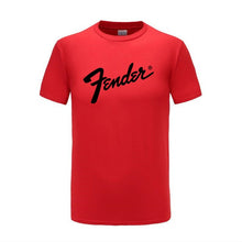 Load image into Gallery viewer, GVHHCK Free Shipping 100% Cotton Fender T Shirt Men Women Summer Short Sleeve Print T-shirt Harajuku Hip Hop Tops Brand Clothes
